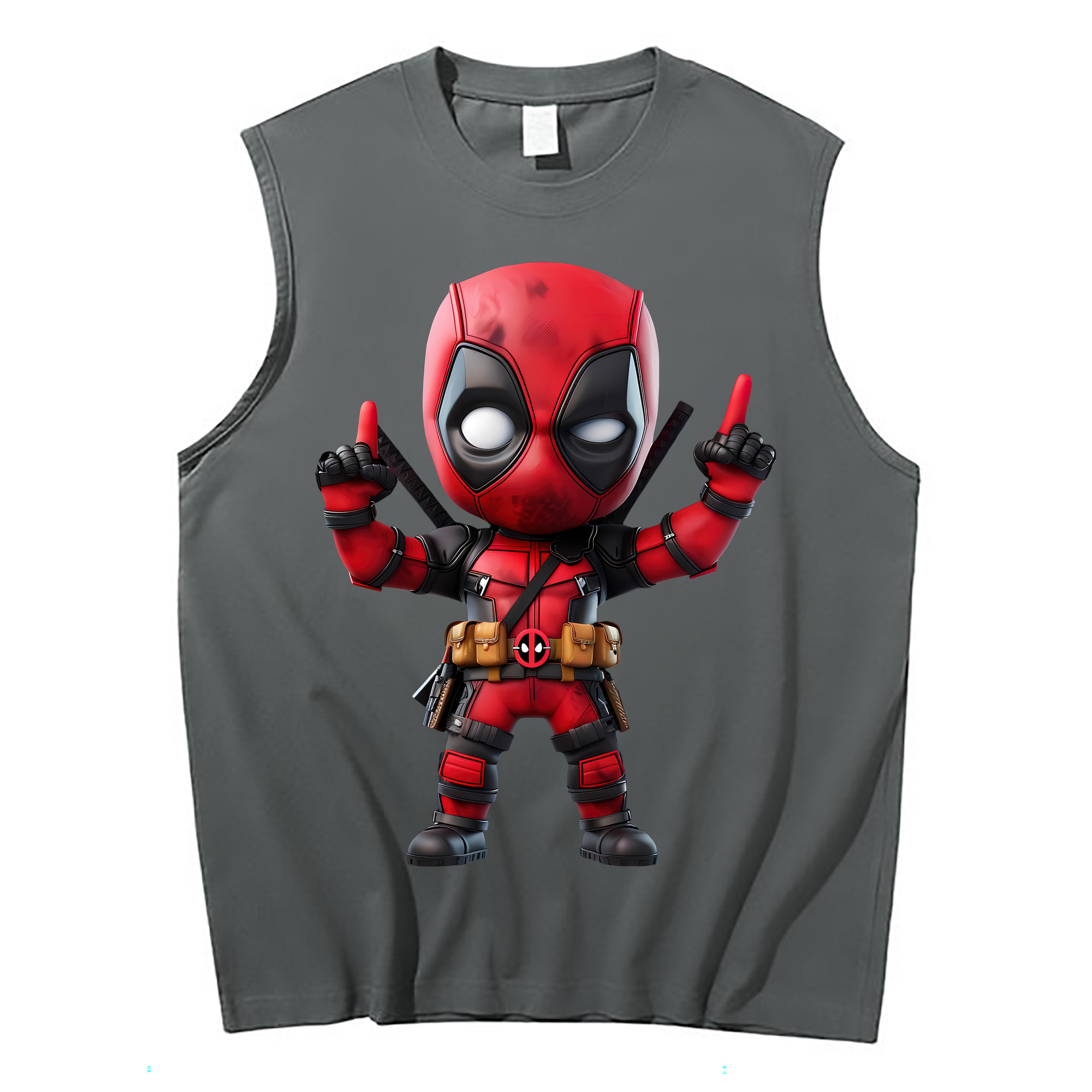 （画像用） Deadpool デッドプール コットン100％タンクトップ（フロントプリント）
